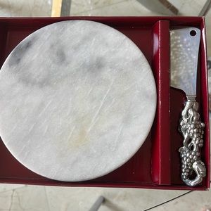 Arthur court grape cheese knife marble set